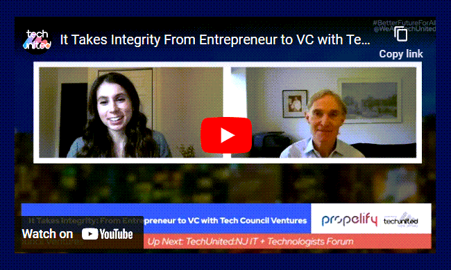 It Takes Integrity From Entrepreneur to VC with Tech Council Ventures