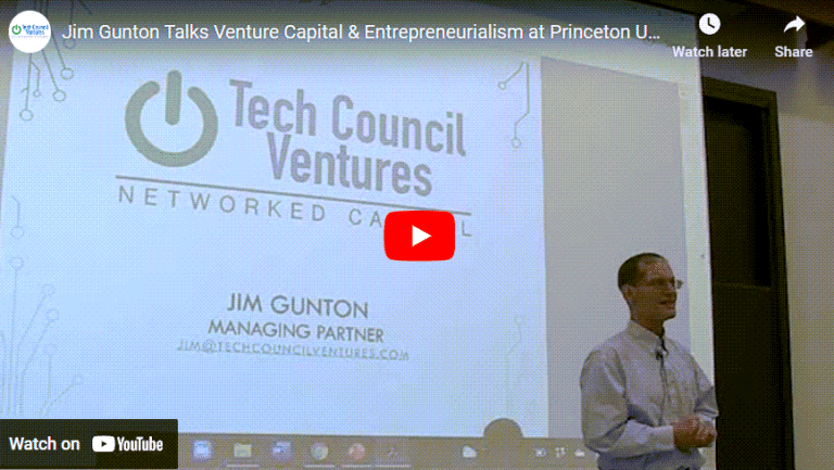Jim Gunton teaches Dr. Shahram Hejazis VC and Entrepreneurialism class at Princeton University – September 2021